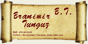 Branimir Tunguz vizit kartica